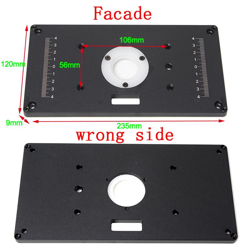 Trimming Machine Router Table Insert Plate special Lift Refit Aluminum Flip For Woodworking Work Bench Plunge Router Base