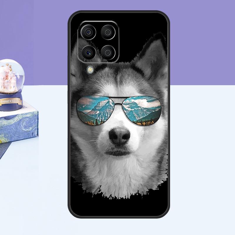 Animal Dog Husky Case For Samsung Galaxy M52 M32 M12 M21 M15 M55 M56 M36 M16 M06 M13 M33 M53 M14 M34 M54 M31