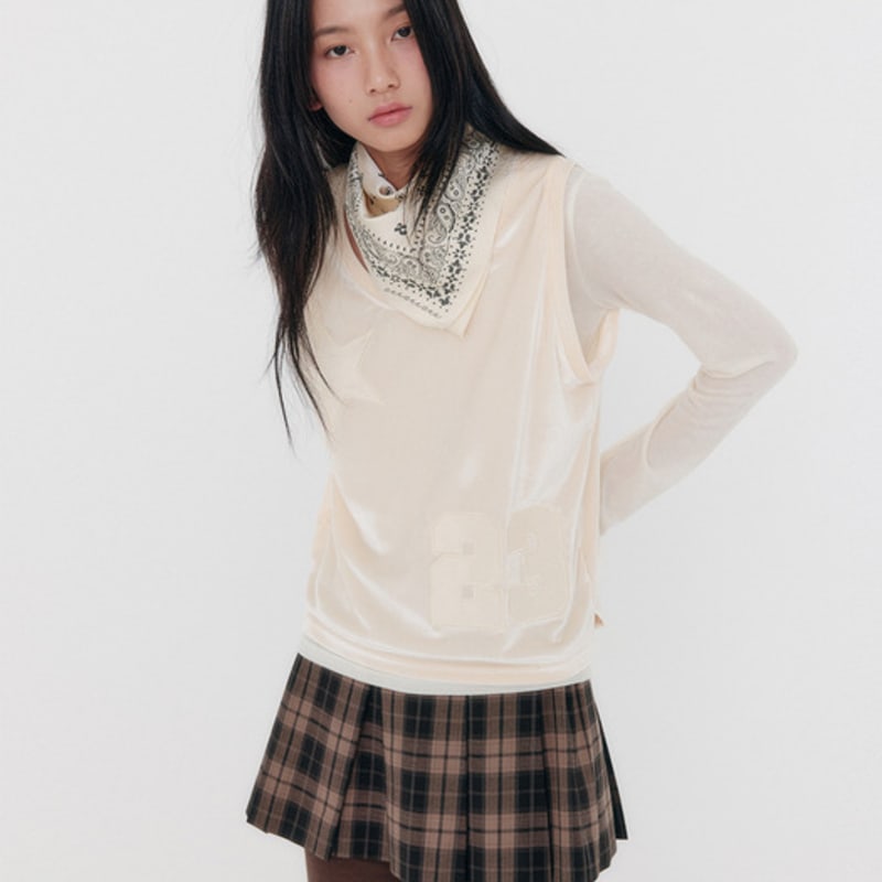 zeezeezee Printed Silky Scarf _ 4 Colors