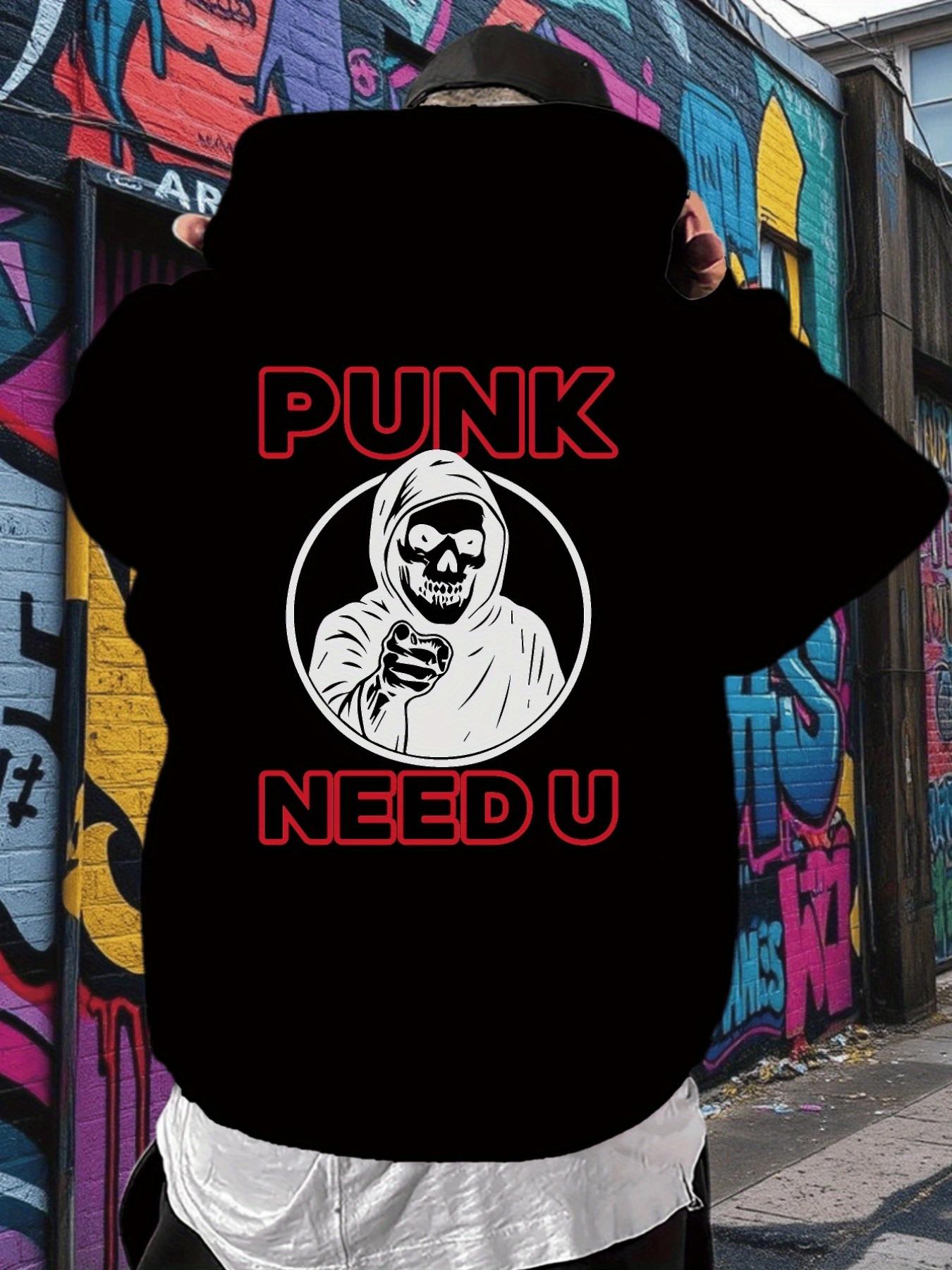 

Толстовка с узором в полоску, панк-стиль, модная толстовка с капюшоном с креативным принтом в виде черепа, мужской повседневный и модный топ 3XL