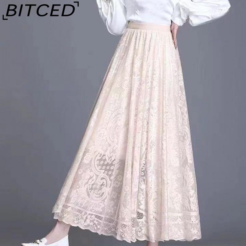 

BITCED Женская Мода Повседневная Однотонная С Принтом Летняя Весенняя Юбка XS