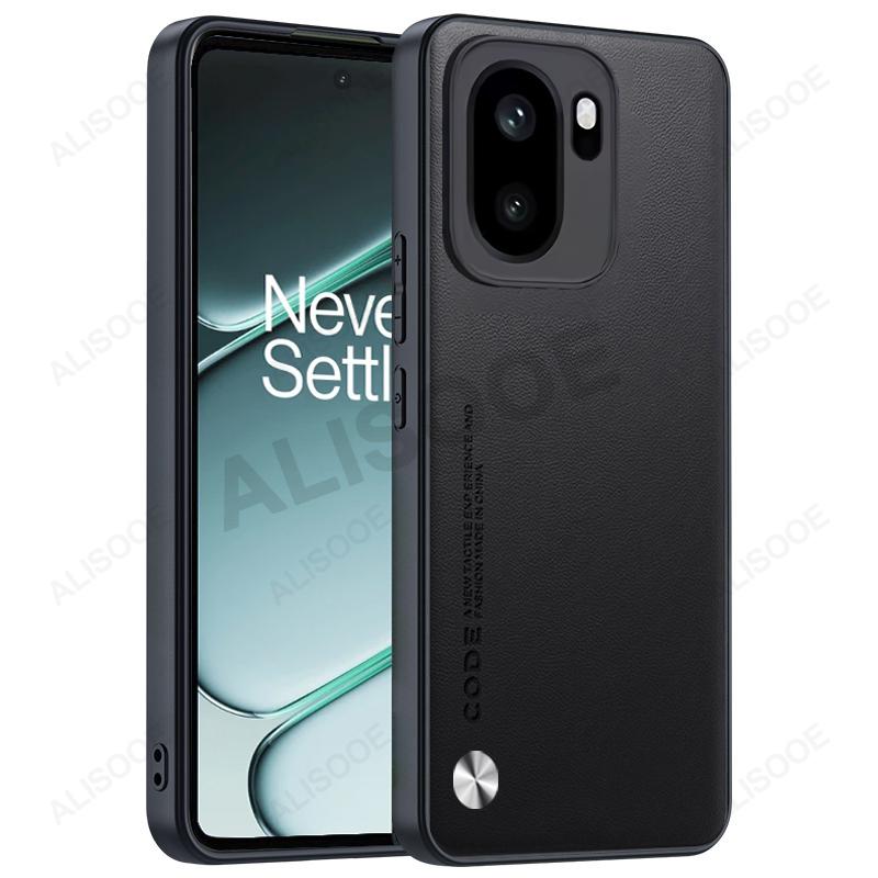 Dla Oneplus Ace 6 Ace6 Etui Pokrowiec Tekstura Włókna PU Skóra Twardy Plastik Pełna Ochrona Nakładka na Telefon Capa Funda