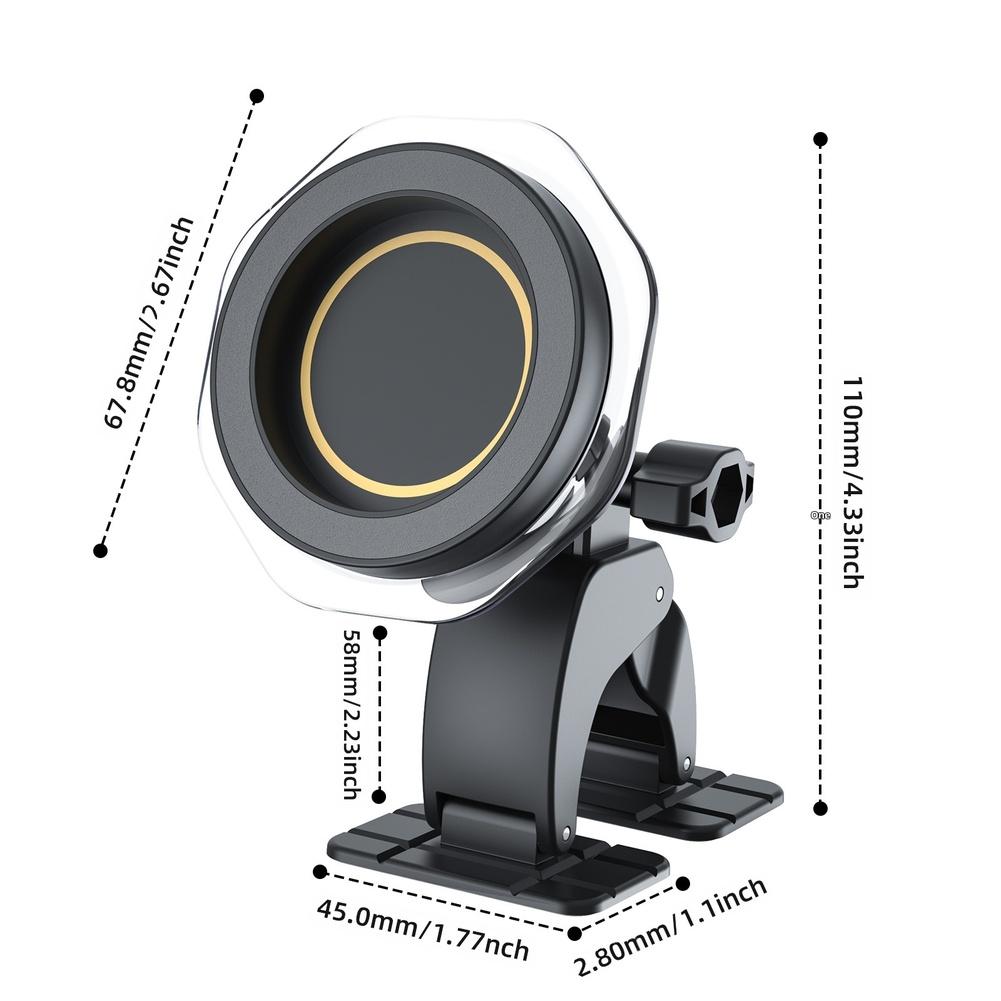 Auto Armaturenbrett Handyhalter mit faltbarem Ständer und magnetischer Halterung, entwickelt für sicheren Handygriff und Unterstützung für freihändiges Fahren