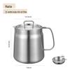 Stainless Steel 304 Dual-Purpose Oil Filter Pot with Frying Basket and Lid