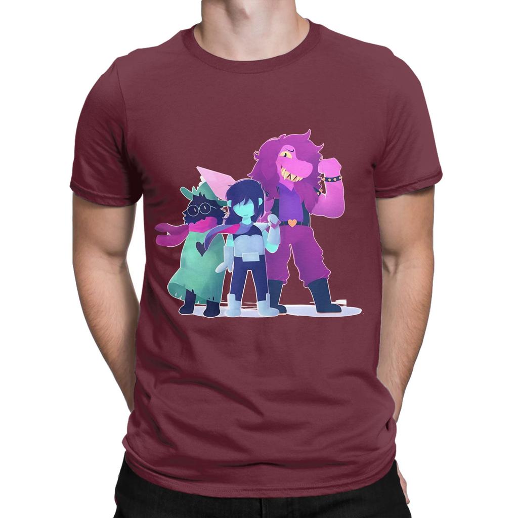 Deltarune lila Lustiges 100% Baumwoll-T-Shirt deltarune T-Shirts Tops Für Unisex