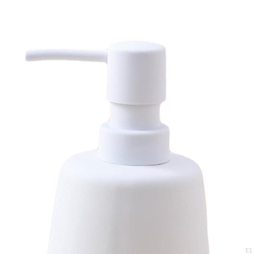 Ceramic Pump Soap Dispenser, Liquid Hand Bathroom Container for Laundry