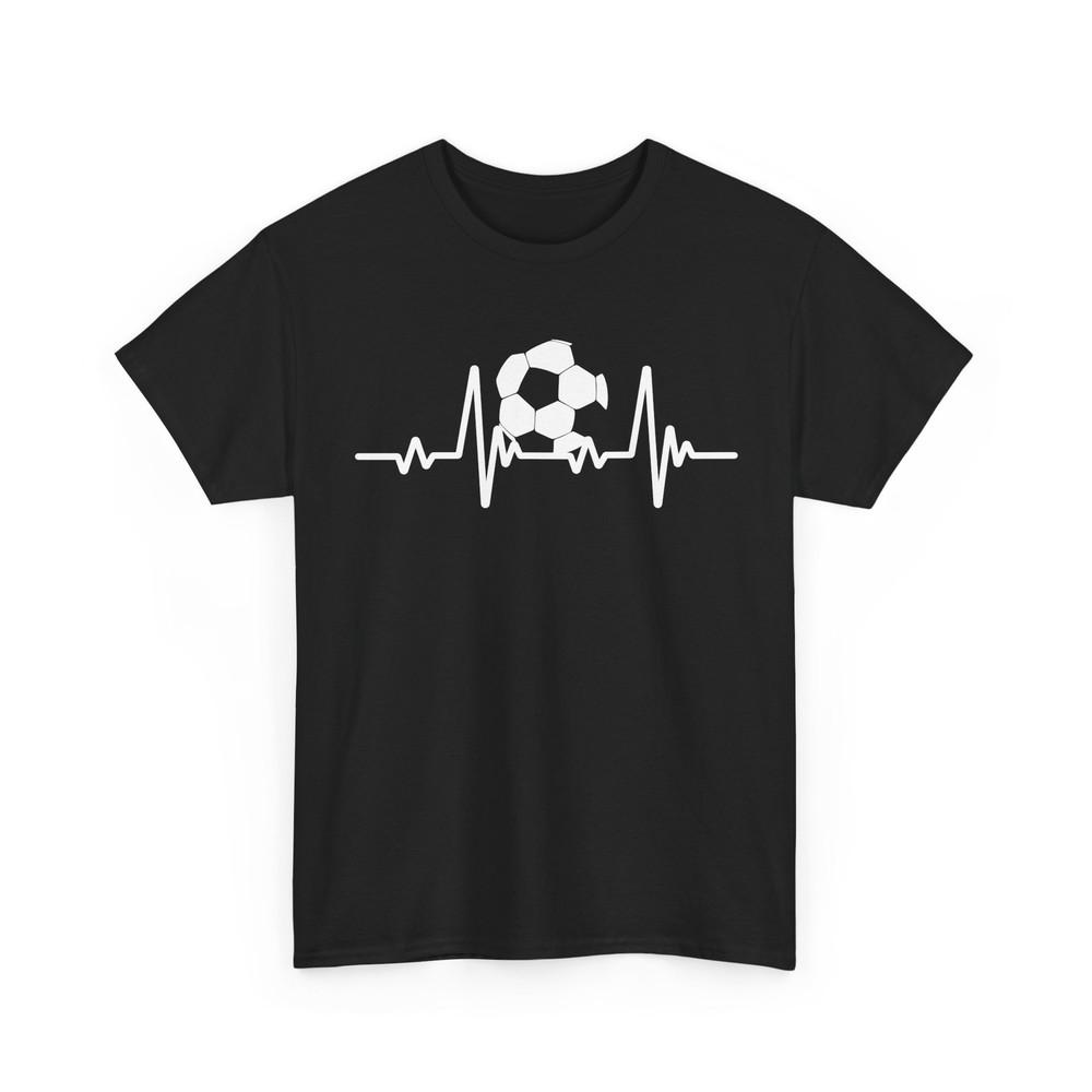 Soccer Heartbeat Shirt, Sports Lovers Soccer Player Women Men T-Shirt Unisex T-Shirt M