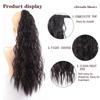 Long Curly Synthetic Velcro Ponytail Clip In Hair Tail False Hair Ponytail Hairpiece with Hairpins Hair Extension KTB