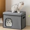 Cooling Cat House Foldable Cat Air Conditioning House Cold Sleeping Enclosure Pet Supply for Outdoor Balcony Apartment Bedroom