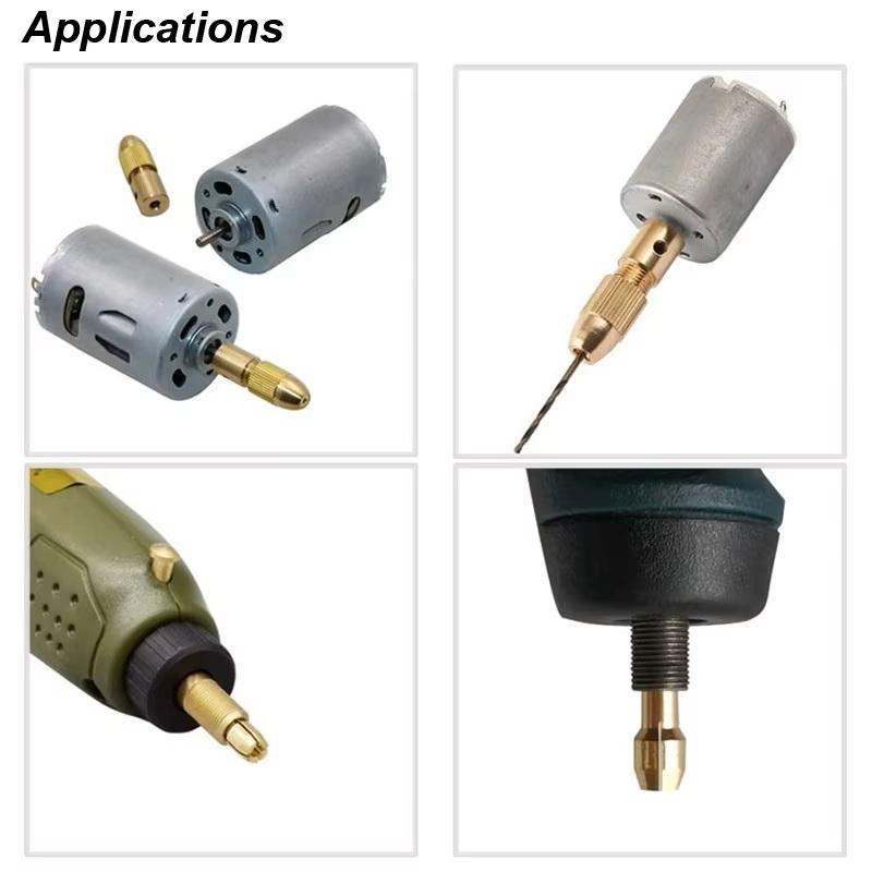 Micro Drill Chucks Electric Motor Shaft Clamp Fixture M8*0.75 Dremel Rotary DIY Tool Accessories Mini JTO Chuck Drills Bit