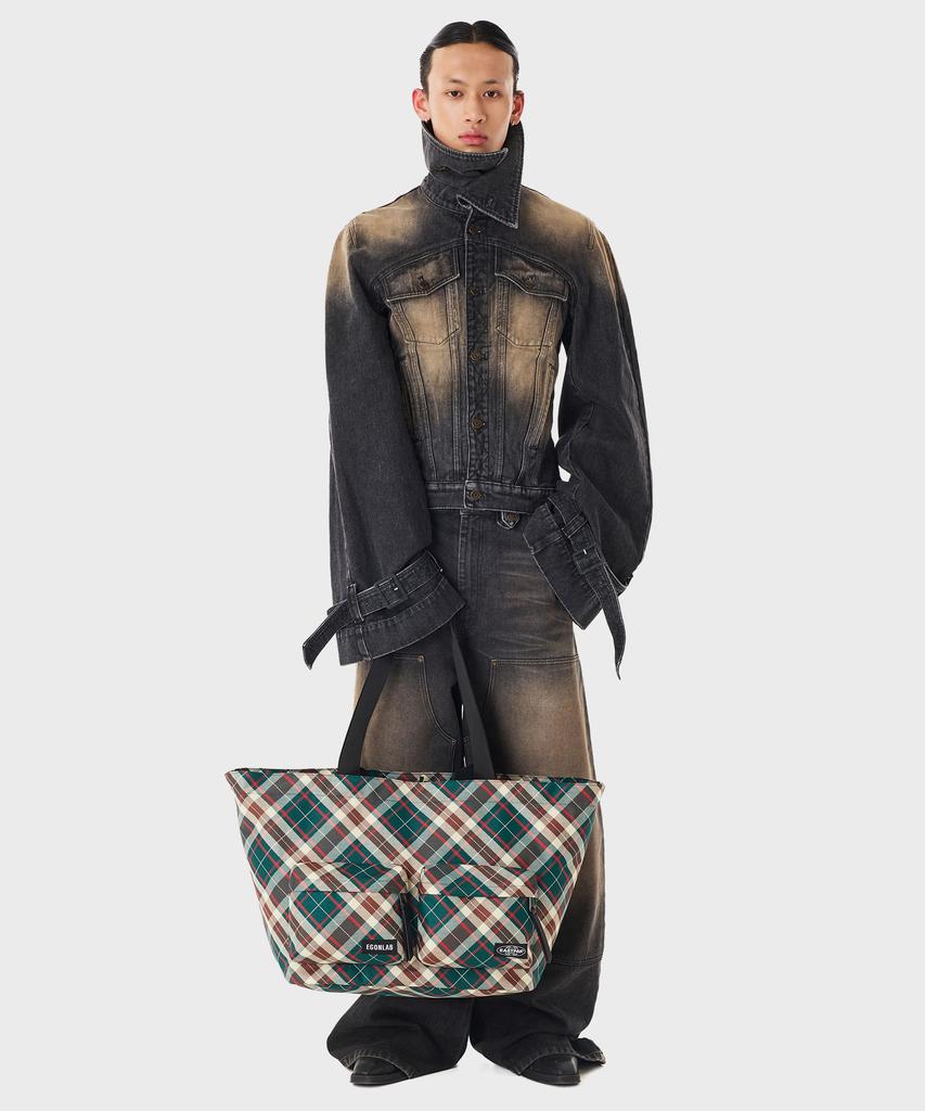 Eastpak X Egon Lab Check Tote Bag L Check,Fq