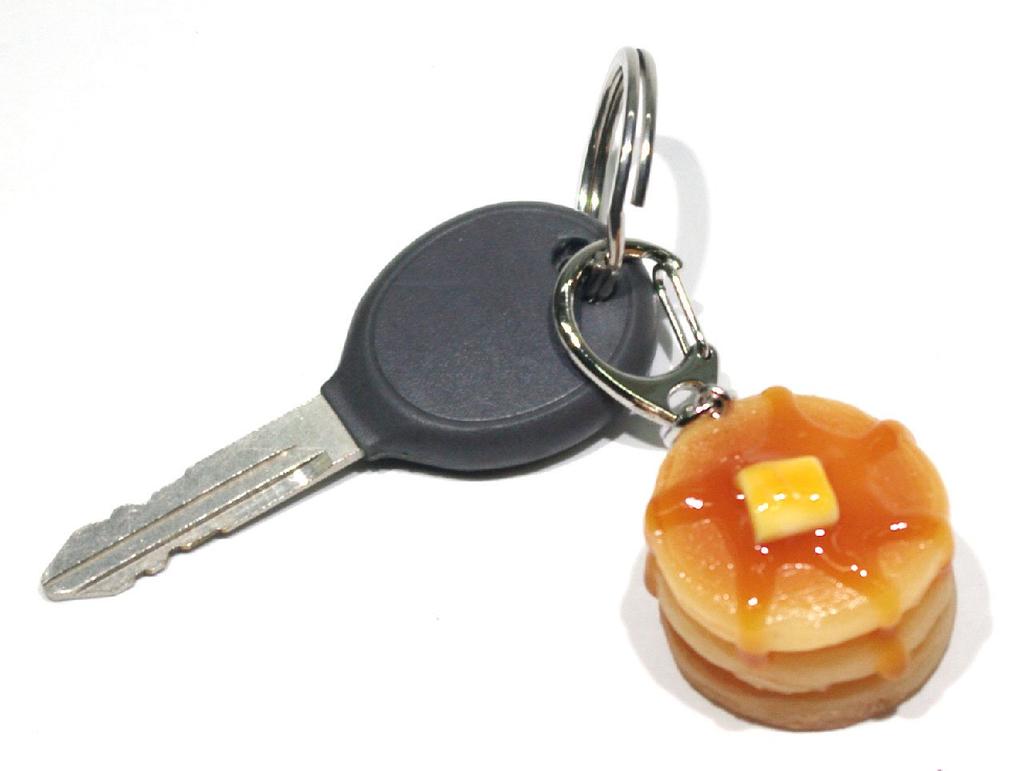 Food Sample Keychain Pancakes Want to Eat 013TK [Coconut Accessories] - You'll