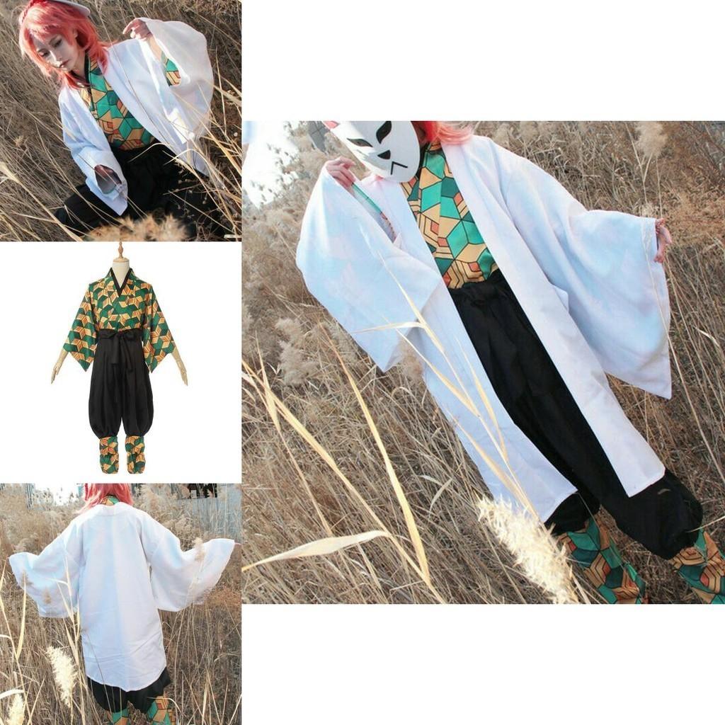 Elegant Demon Slayer Kimetsu No Yaiba Sabito Cosplay Costume High-quality Full Set For Parties