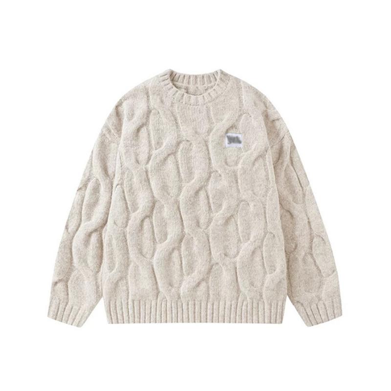 Women's Cozy Blue Sweater - Oversized Knit Pullover for Autumn and Spring