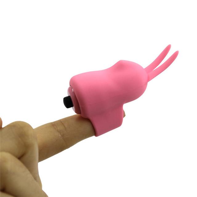 Finger Sleeve Vibrator Strong Vibrating Vagina Clitoris G Point Waterproof Vibrator Adult Stimulator