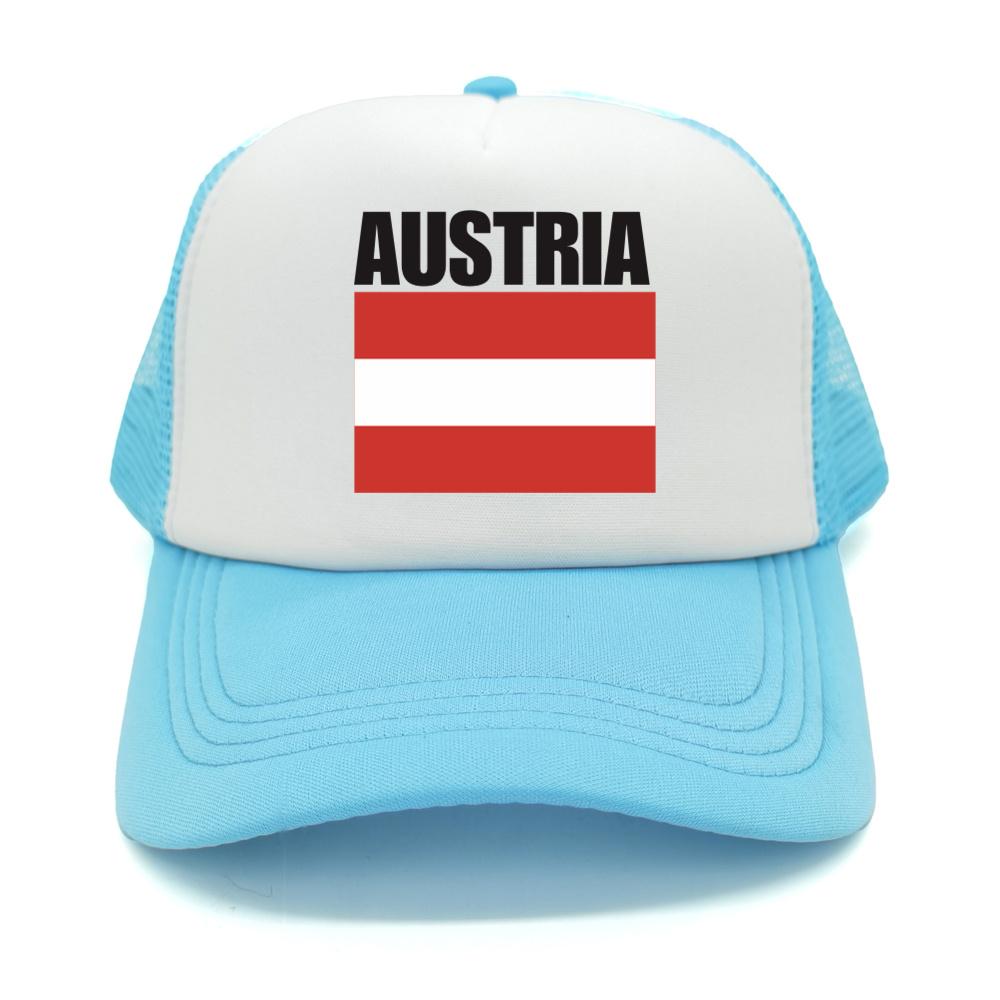 Cappellino da Baseball Bandiera Austriaca Fresco Estivo Unisex Rete Traspirante Cappello per Fan del Paese Cappellino Trucker Unisex Cappellini in Rete Traspirante per Esterno