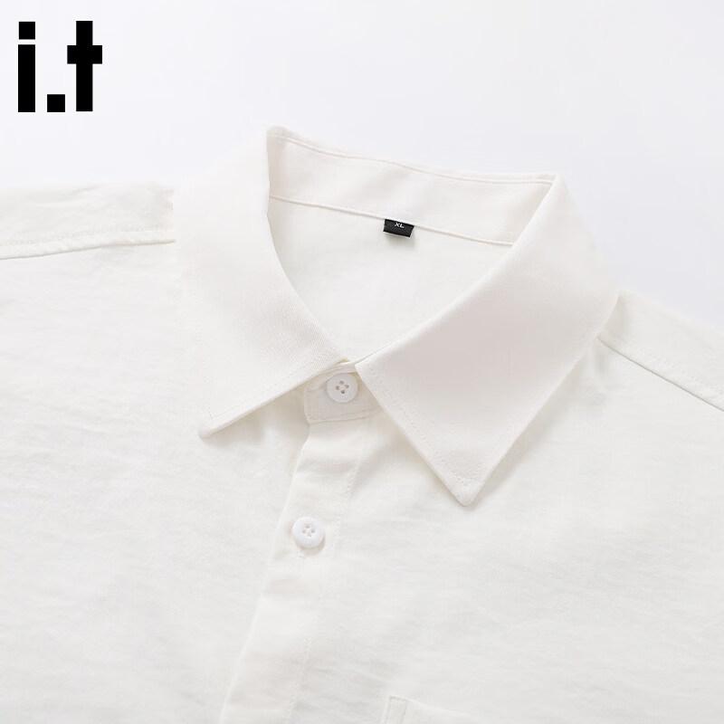 CHOCOOLATEit Men's Cooling Ice Silk Short Sleeve Lapel Shirt