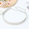 Gift Waist Ornament Mirror Waistband Wide Waist Belt Gold Silver Color Sequined Metal Wide Belt