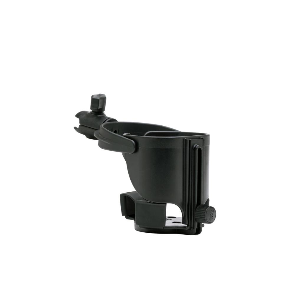 Ram Mounts Drink Holder Single Socket Arm with M8 Bolt (XL) & Base, 1-Inch Ball, RAM-PL13