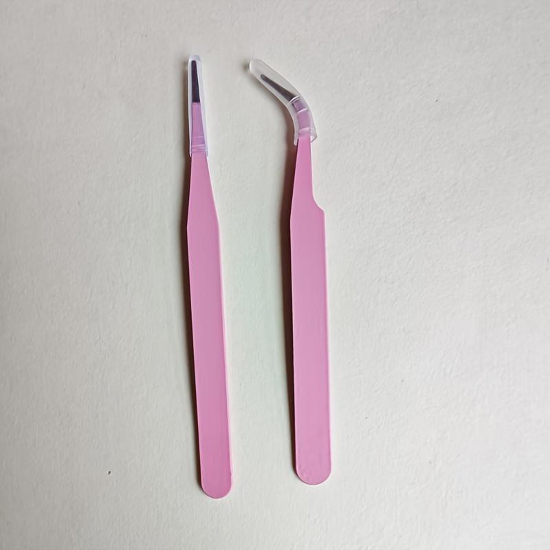 2pcs, Stainless Steel Tweezers, Color Tweezers, Guka Tweezers