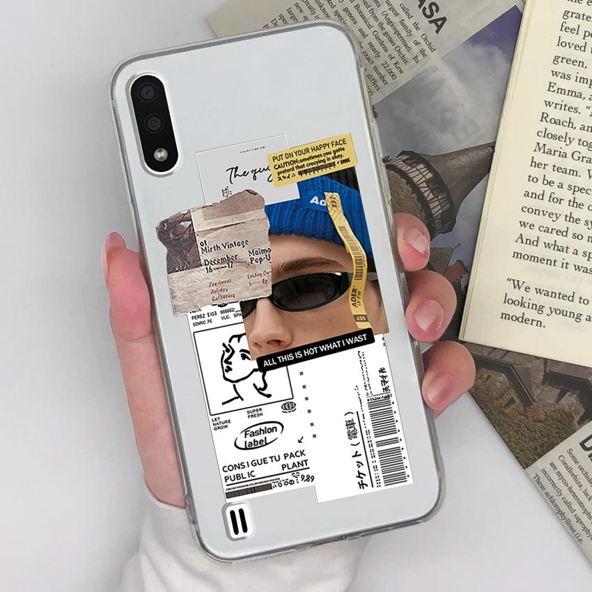 

For Samsung A9 C7 M31 M01 M10 F13 Gentle Girls Phone Casing Luxury Transparent Lens Protection Shockproof Shell For Samsung Silicone Handphone Covers Samsung M01