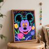 Disney Mickey Oil Painting Hand Painting Coloring Painting Handmade Diy Home Decoration Gift
