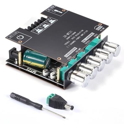 50Wx2+100W ZK-MT21 Amplifier Board DC12V 24V Stereo Power Amplifier Bluetooth 5.0 Amplifier 2.1 Channel Amplifier Stereo Audio