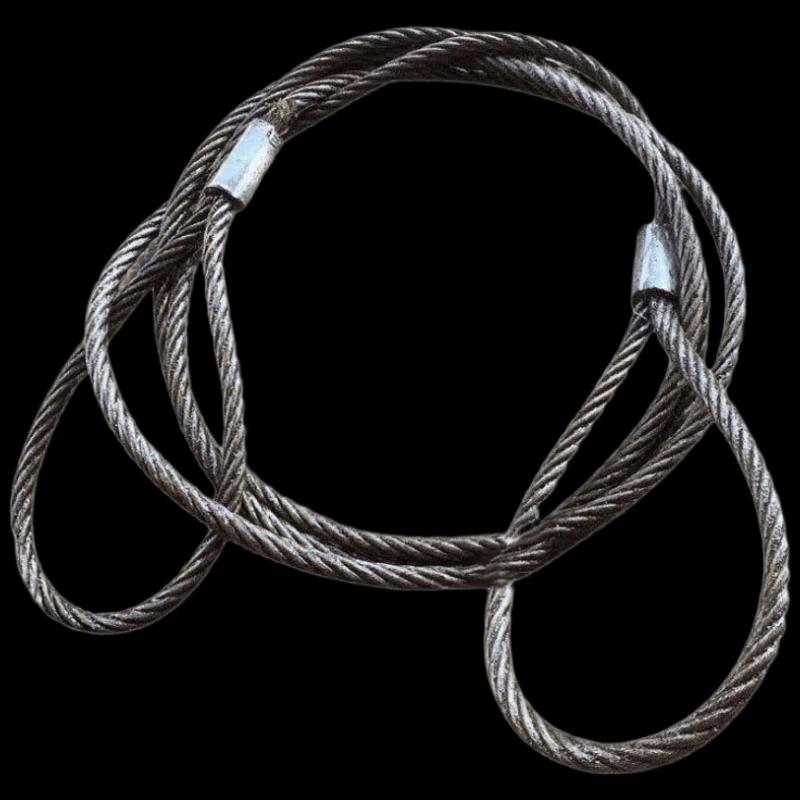 LIJU Press-Buckle Carbon Steel Wire Rope Sling