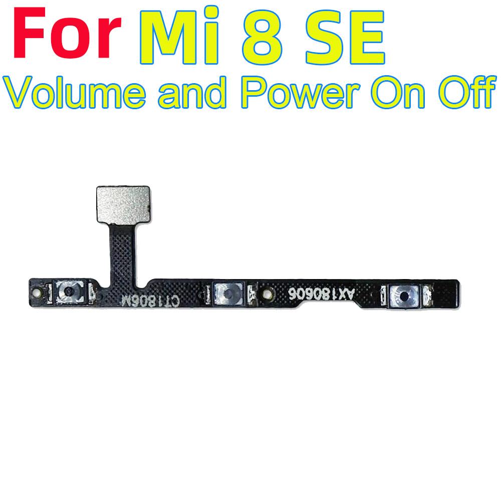 Power ON OFF Mute Switch Control Key Volume Button Flex Cable for Xiaomi Mi 8 SE Power On Off Volume Power Volume