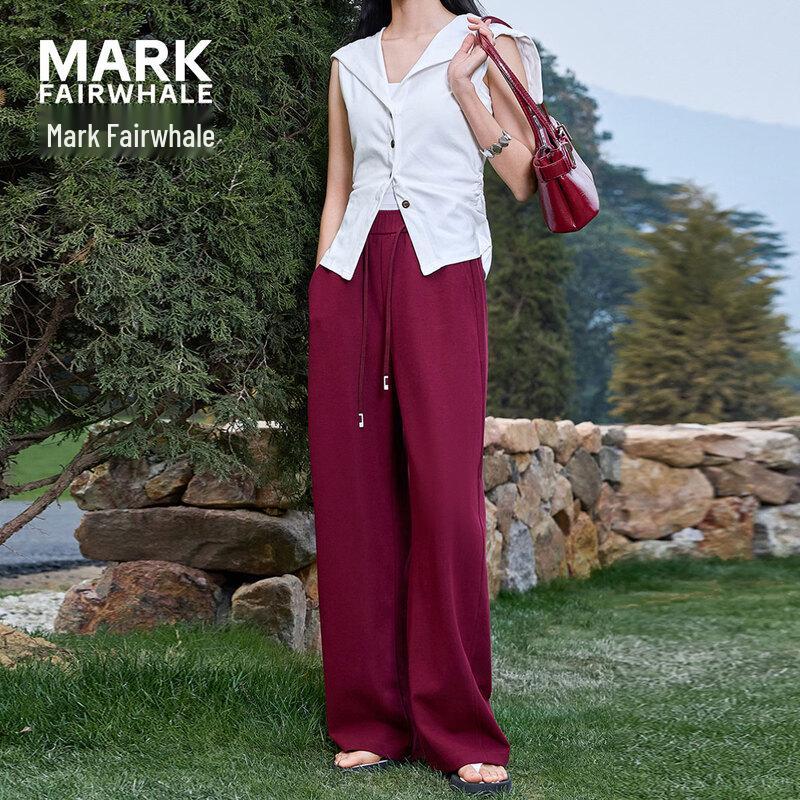 Mark Fairwhale Women s Loose Fit Wide-Leg Sweatpants XL