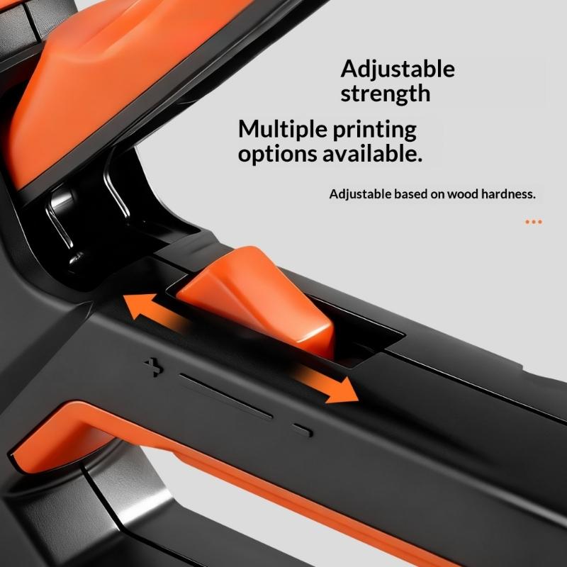 Manual Nail Guns Stapler Tool with 6 in 1 Compatibility for Staple Brads and Door Nails Ergonomic Handle Quick Loading System Steel Construction