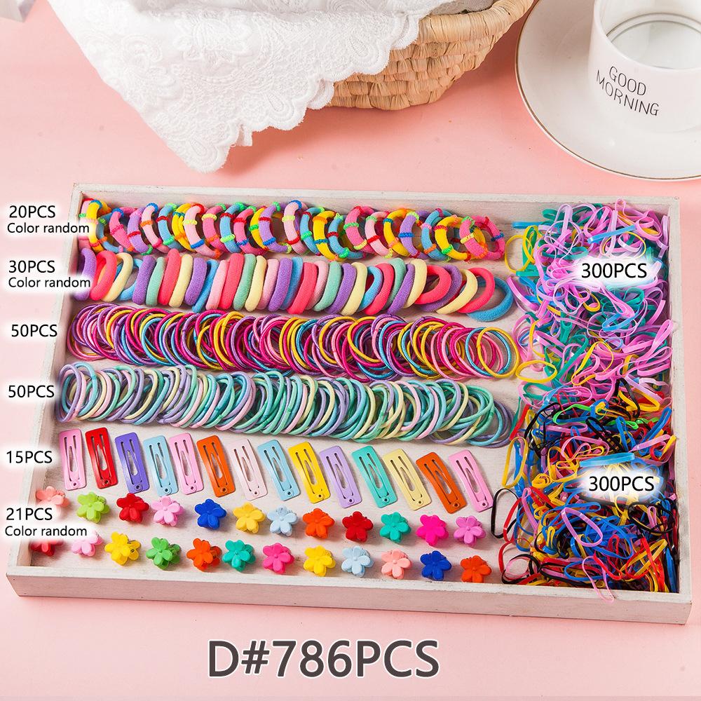 Princess Hair Accessories Set for Kids – Clips, Scrunchies & Claw Clips with Elastic Ties, Gift Box for Daily Wear