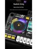Toca-discos DJ Bluetooth Infantil com Percussão, Luzes e Microfone – Brinquedo Musical Multifuncional