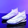 2024 Football Boots Long Spikes High Ankle Soccer Shoes FG Outdoor Grass Cleats Soccer Boots Training Sport Football Shoes
