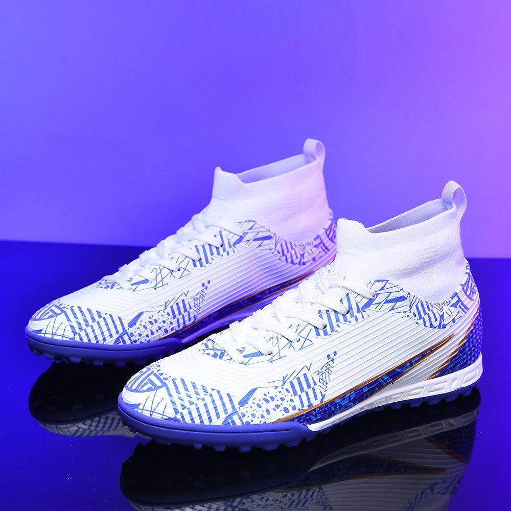 2024 Football Boots Long Spikes High Ankle Soccer Shoes FG Outdoor Grass Cleats Soccer Boots Training Sport Football Shoes