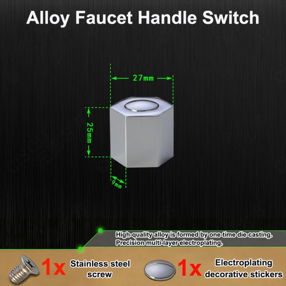 

Нова ручка змішувача зі сплаву Універсальна Срібляста Швидкорозкривний клапан Ручка для раковини