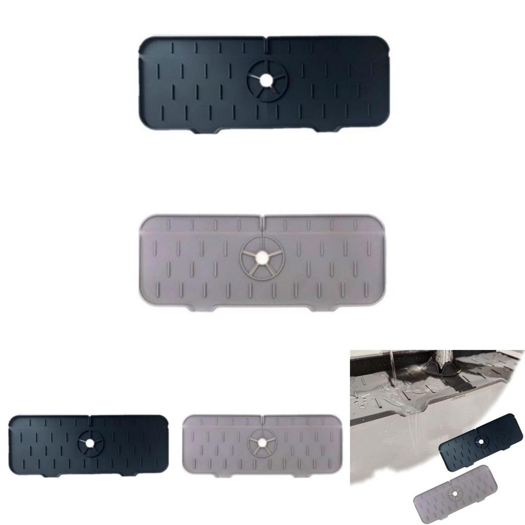 Kitchen Bathroom Faucet Splash-proof Silicone Pad Surround Design Easy To Install Perfect For Home And Hotel Use