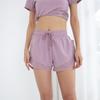 Plus Size Women's Quick-Dry Mesh Sports Yoga Shorts with Anti-Exposure and Fake Two-Piece Design