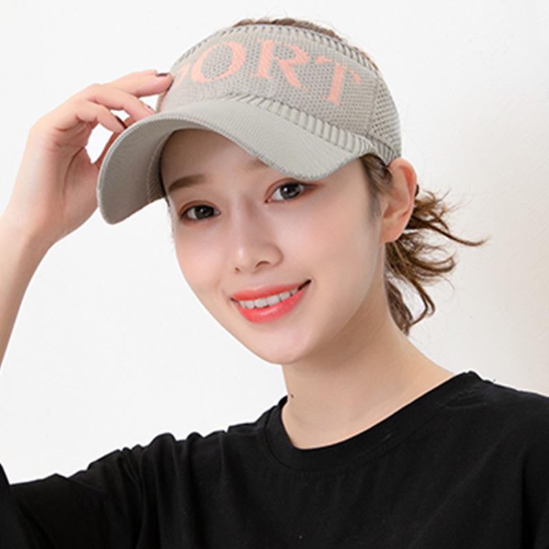 Women's Spring Korean Fashion Sports Cap – Breathable Cotton Visor Hat