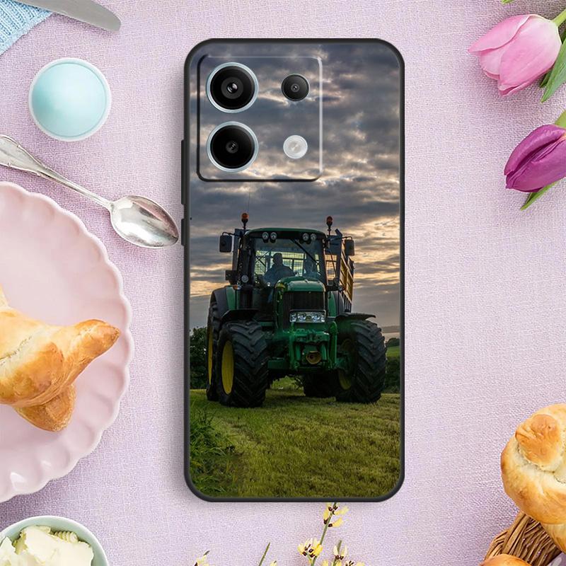 Farm Vehicle Tractor Case For Xiaomi Redmi Note 14 13 9 10 11 12 Pro 12S Cover For Redmi 15C 15 13C 12C 14C 10C