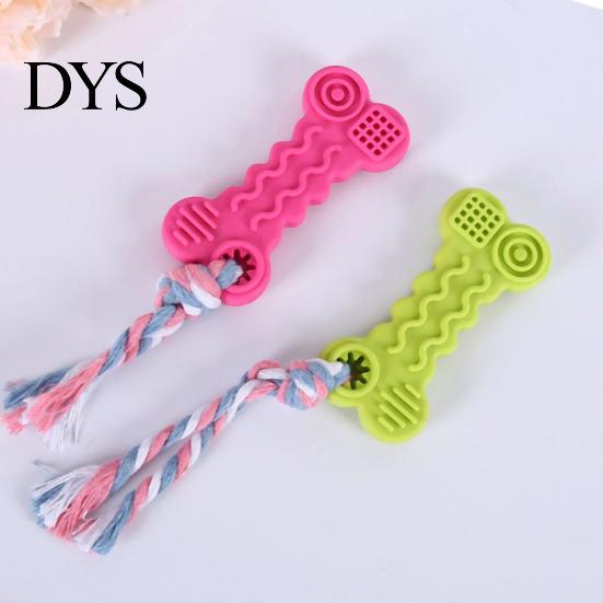 Vibrant Color Dog Chew Toys Teeth Cleaning Puzzle Sturdy Teething Cookies Shaped for Home Fadeless