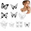 10Pcs/Set Body Paint Butterfly Tattoo Stickers Waterproof 3D Butterfly Tattoo  For Women Girl