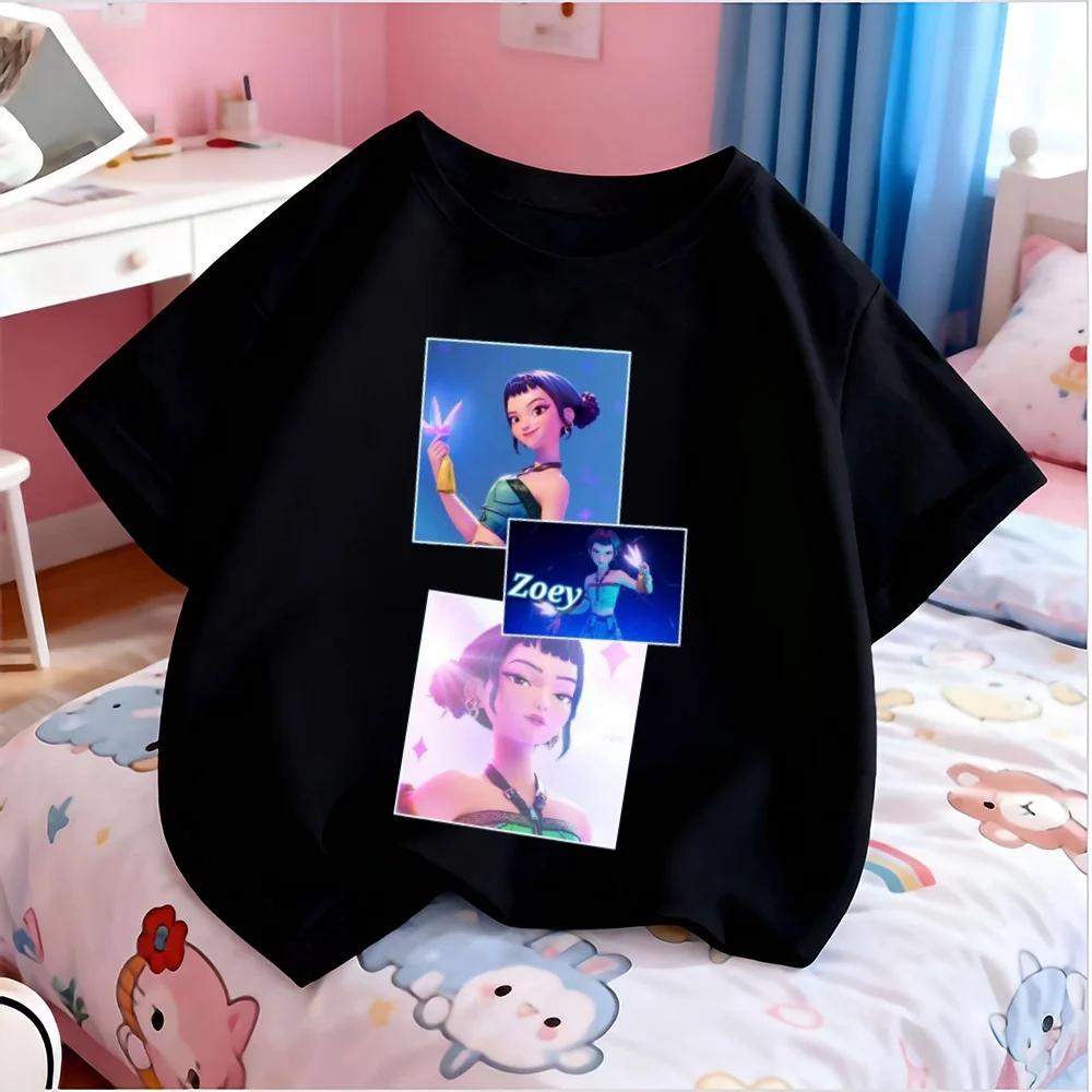 Children Kids T-shirt KPop Demon Hunters Tshirt KPop Demon Hunters Clothes Boys Girls Tee Top