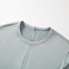 Anna Kou Relaxed Fit Twisted Waist Round Neck Top