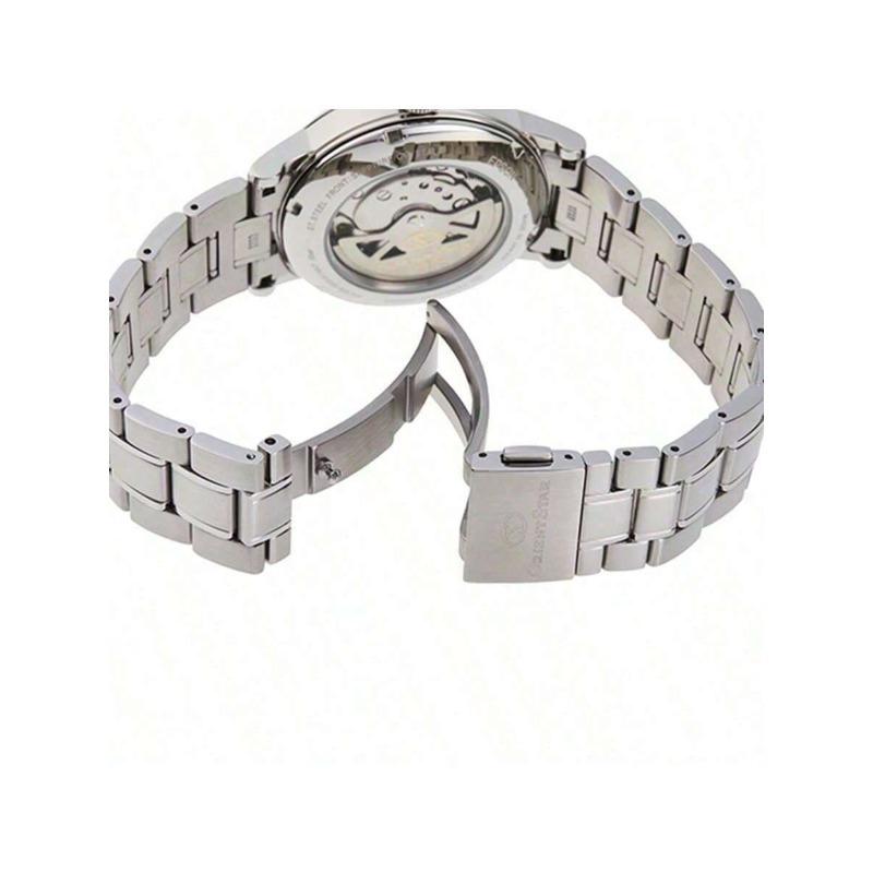 Men's automatic mechanical watch; white/blue/black dial; 39mm stainless steel strap RE-AW0001B00B/RE-AW0002L00B/RE-AW0006S00B