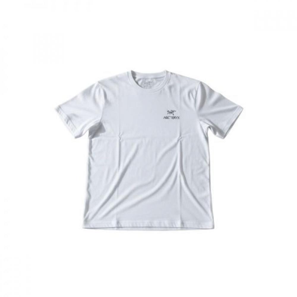 Arc Teryx Crag Supima Cotton Bird Word Ss Men Atpsm09535wlb WHITE LIGHT / BLACK/XXL (around 115)