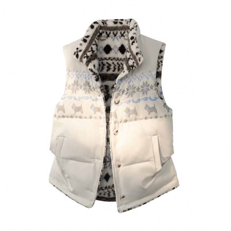 

TB16 Premium Double-Sided Lambswool Cotton Vest, Apricot & Blue, Sizes M-XXL M