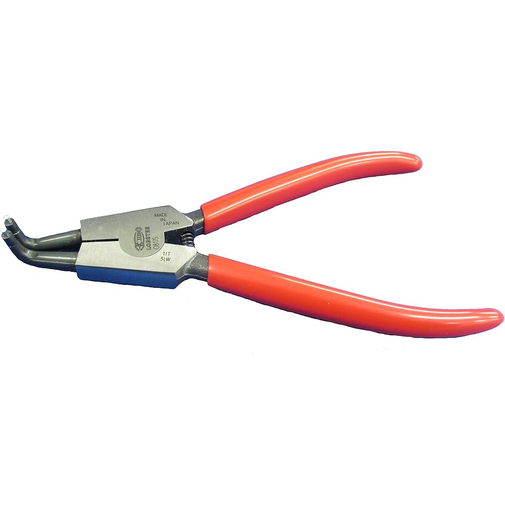 Lobtex (shrimp) OB125 snap ring pliers with curved claws for shafts