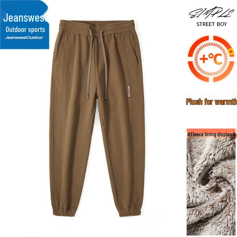 

Jeanswest Men s Loose Fleece-Lined Casual Jogger Pants 2XL