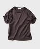 HOOVES Roll-Up Sleeve Crop Short Sleeve Tee [Purple Charcoal]